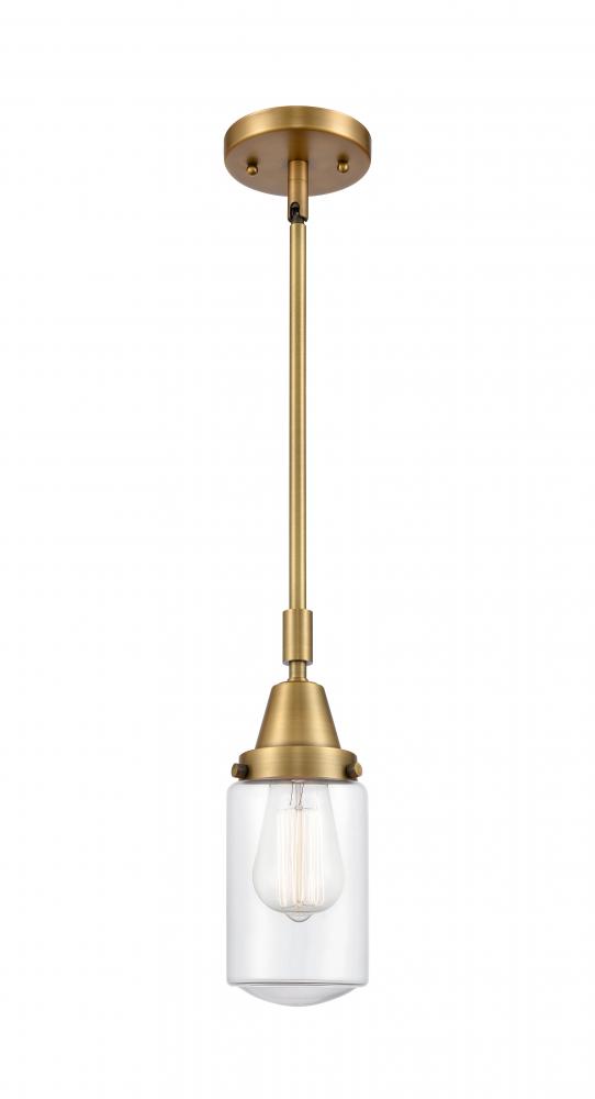 Dover - 1 Light - 5 inch - Brushed Brass - Mini Pendant