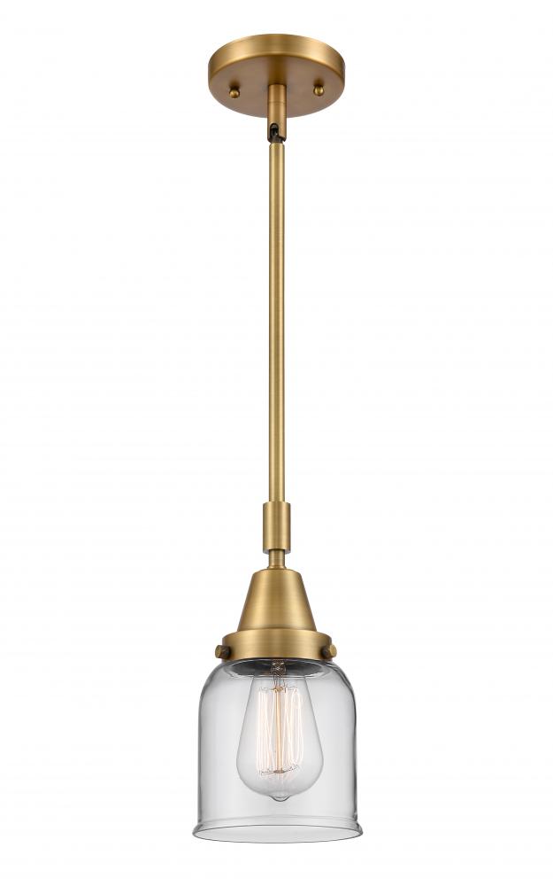 Bell - 1 Light - 5 inch - Brushed Brass - Mini Pendant