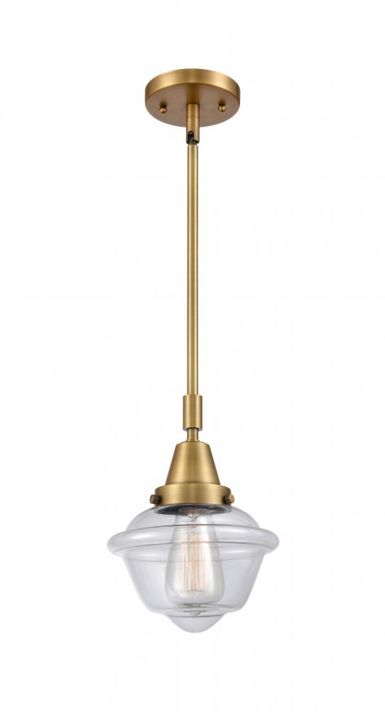 Oxford - 1 Light - 8 inch - Brushed Brass - Mini Pendant