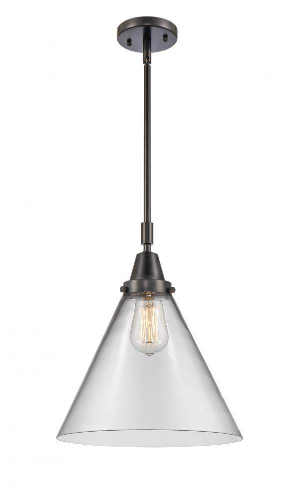 Cone - 1 Light - 12 inch - Matte Black - Mini Pendant