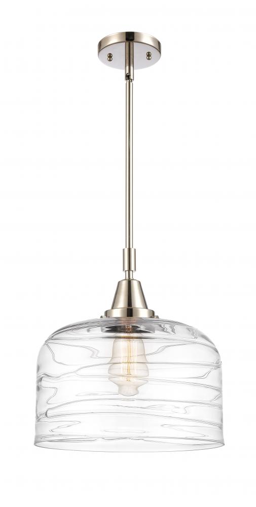 Bell - 1 Light - 12 inch - Polished Nickel - Mini Pendant