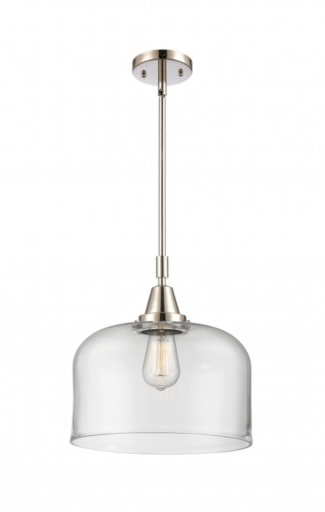 Bell - 1 Light - 12 inch - Polished Nickel - Mini Pendant