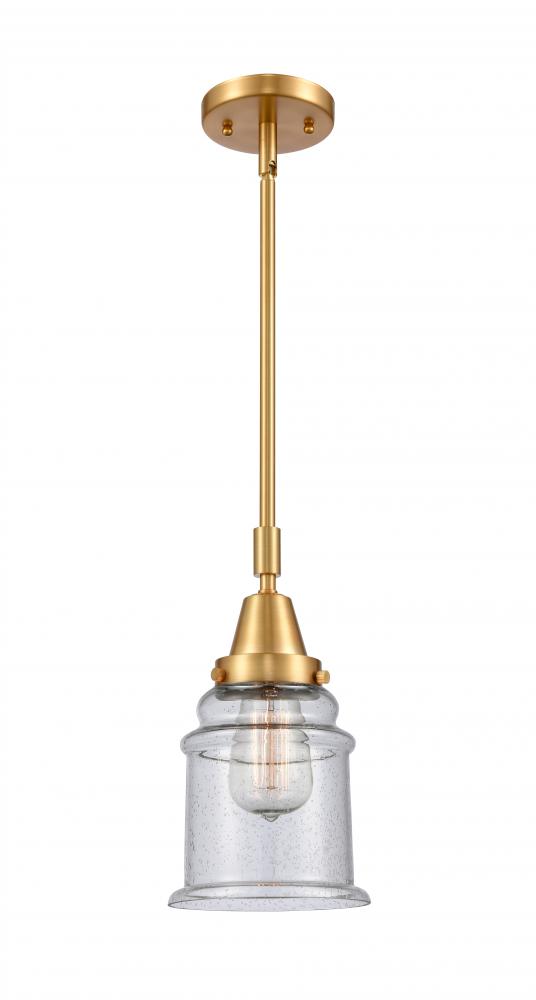 Canton - 1 Light - 7 inch - Satin Gold - Mini Pendant