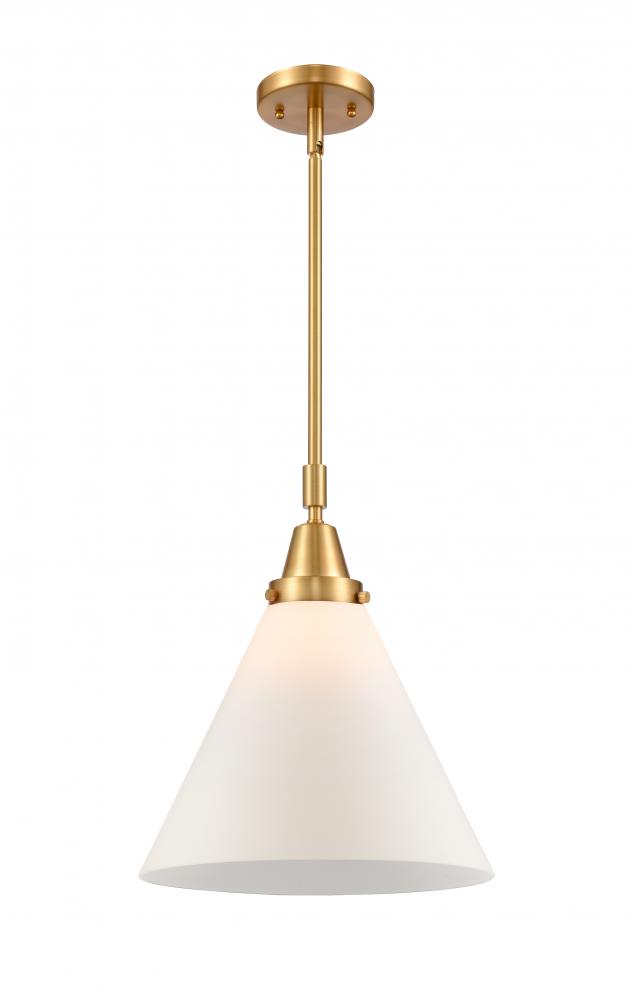 Cone - 1 Light - 12 inch - Satin Gold - Mini Pendant