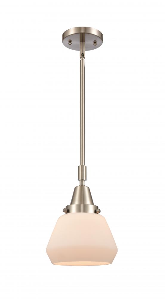 Fulton - 1 Light - 7 inch - Brushed Satin Nickel - Mini Pendant