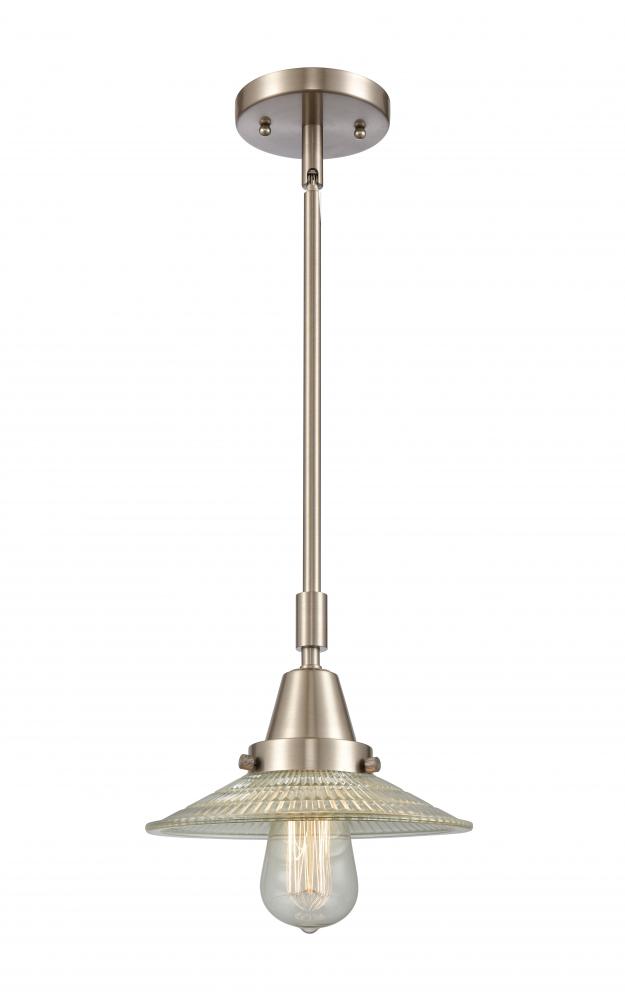 Halophane - 1 Light - 9 inch - Brushed Satin Nickel - Mini Pendant