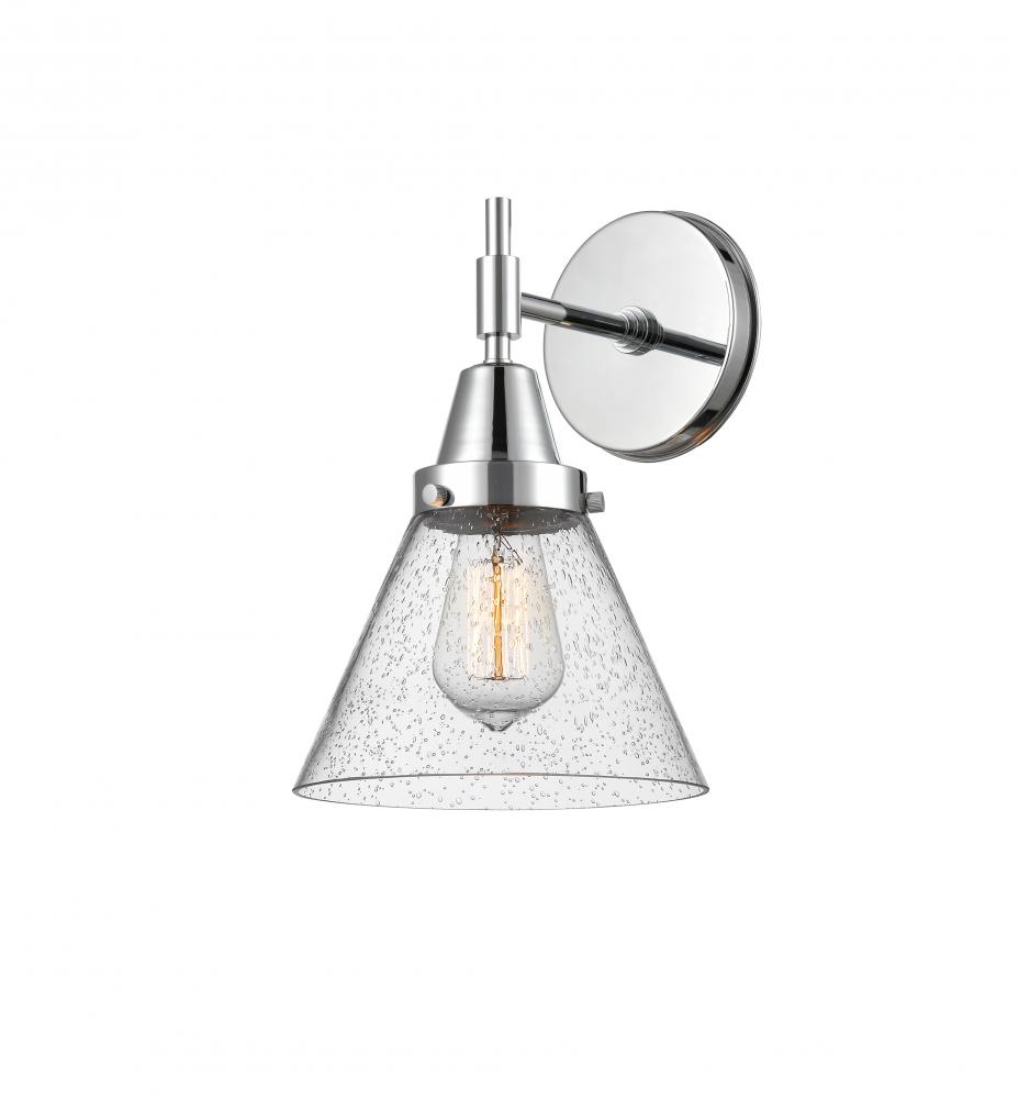 Cone - 1 Light - 8 inch - Polished Chrome - Sconce