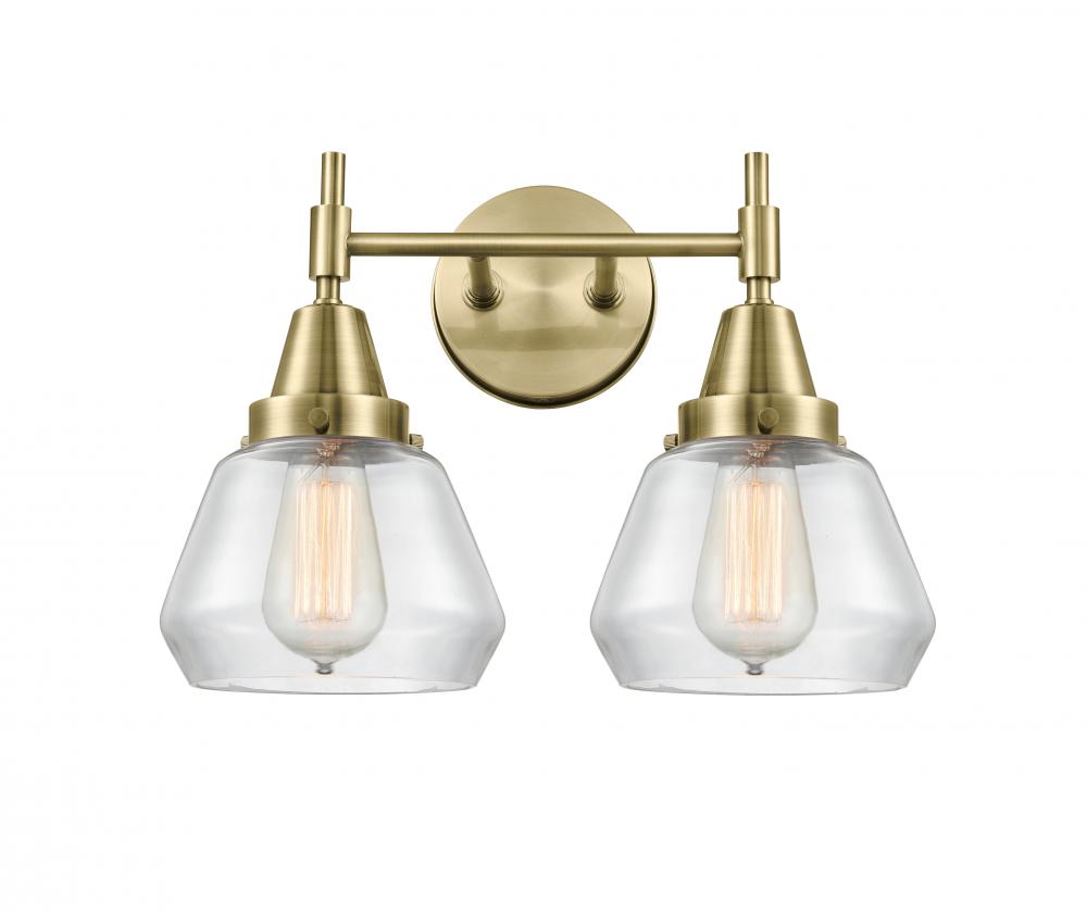 Fulton - 2 Light - 16 inch - Antique Brass - Bath Vanity Light