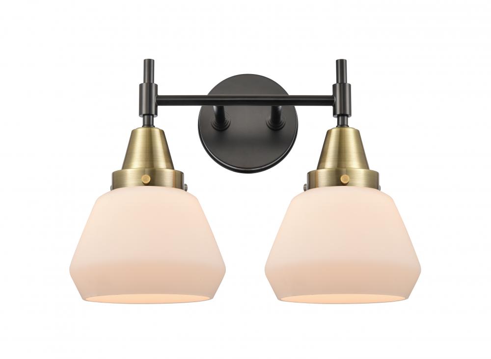 Fulton - 2 Light - 16 inch - Black Antique Brass - Bath Vanity Light