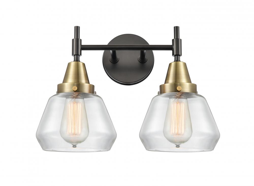 Fulton - 2 Light - 16 inch - Black Antique Brass - Bath Vanity Light