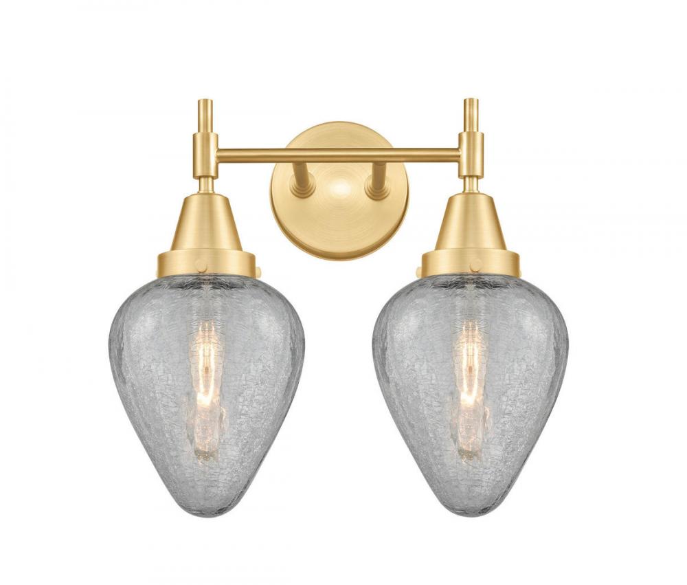 Geneseo - 2 Light - 16 inch - Satin Gold - Bath Vanity Light