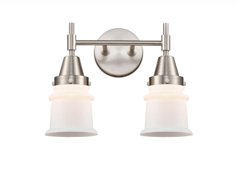 Canton - 2 Light - 14 inch - Satin Nickel - Bath Vanity Light