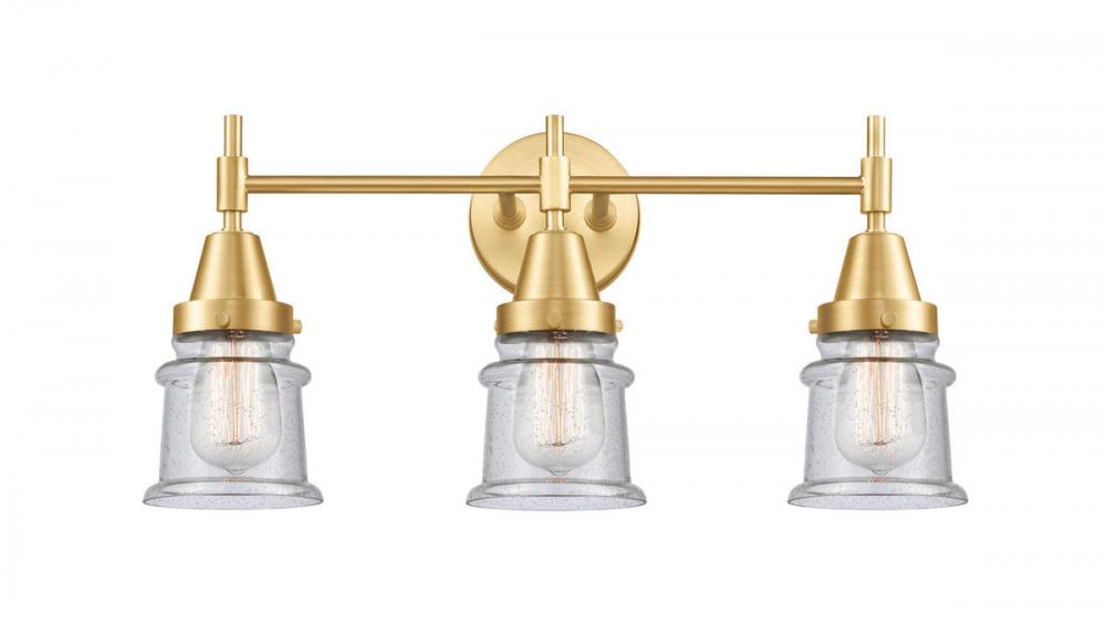 Canton - 3 Light - 23 inch - Satin Gold - Bath Vanity Light