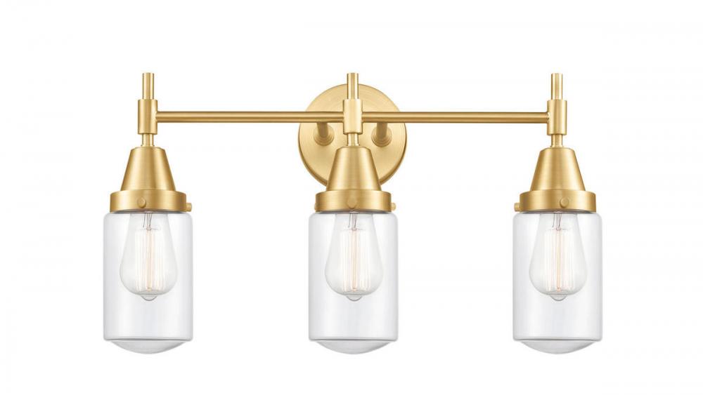 Dover - 3 Light - 23 inch - Satin Gold - Bath Vanity Light