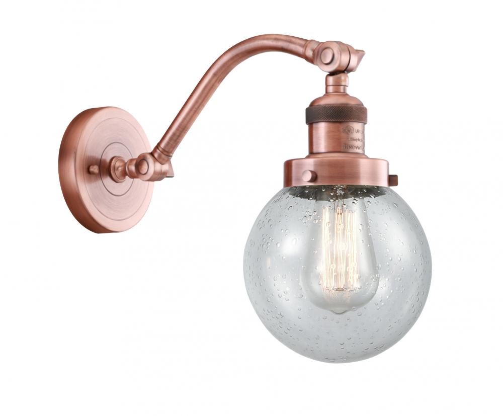 Beacon - 1 Light - 6 inch - Antique Copper - Sconce