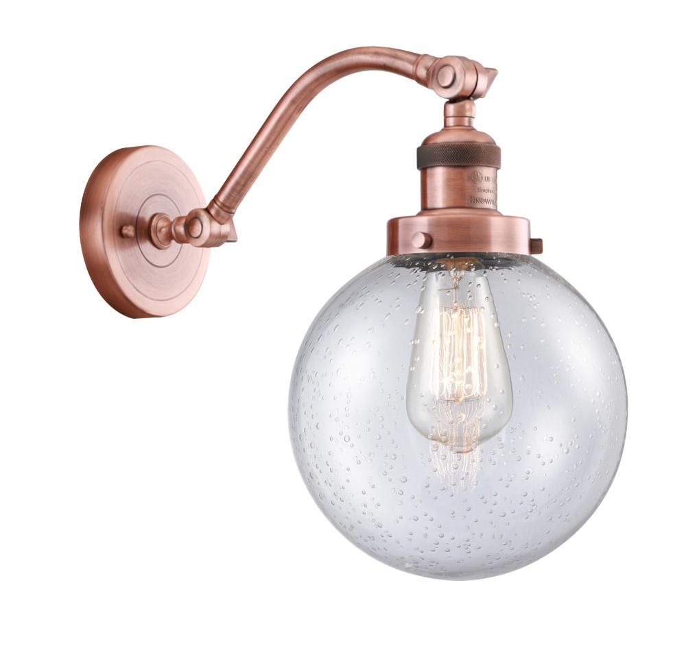 Beacon - 1 Light - 8 inch - Antique Copper - Sconce