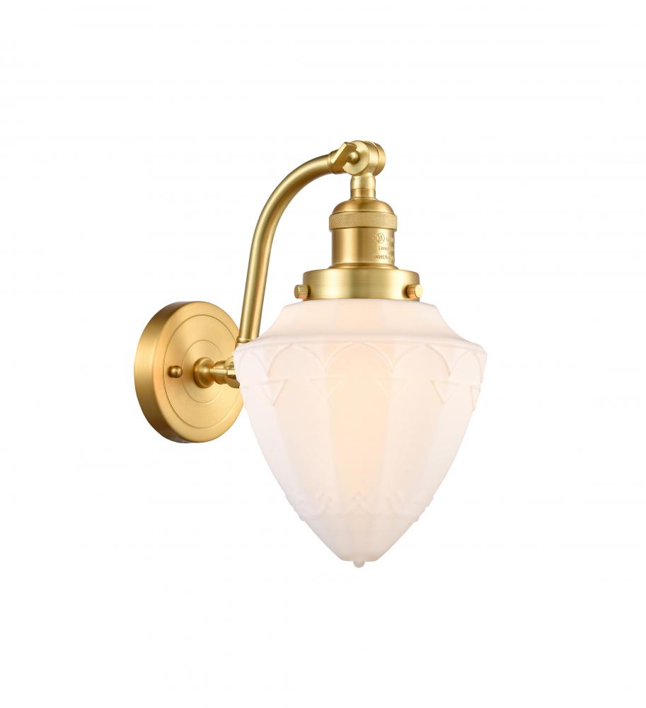 Bullet - 1 Light - 7 inch - Satin Gold - Sconce