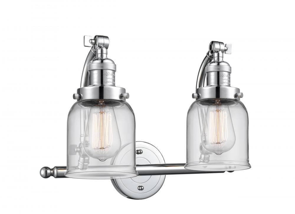 Bell - 2 Light - 18 inch - Polished Chrome - Bath Vanity Light