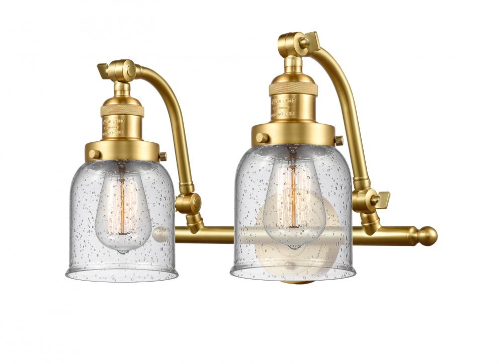 Bell - 2 Light - 18 inch - Satin Gold - Bath Vanity Light