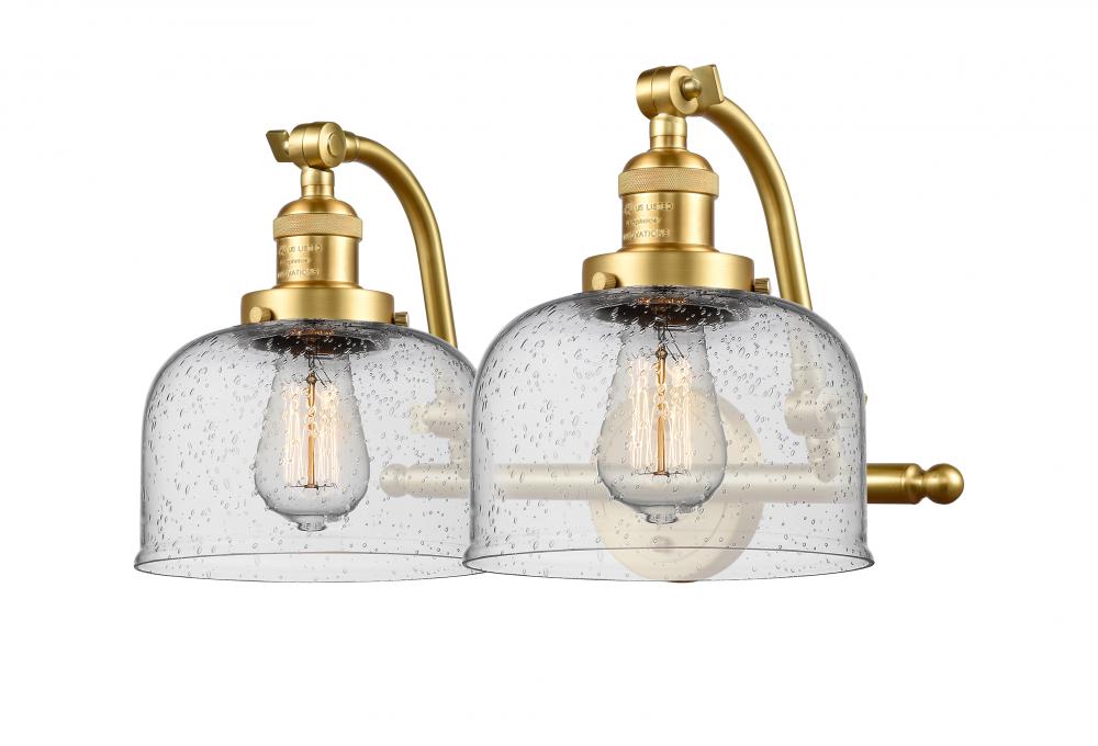 Bell - 2 Light - 18 inch - Satin Gold - Bath Vanity Light