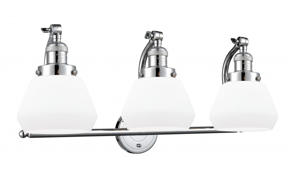 Fulton - 3 Light - 28 inch - Polished Chrome - Bath Vanity Light