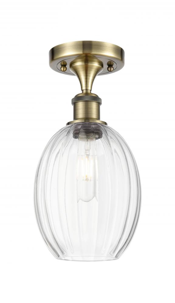 Preston Bulb - 1 Light - 6 inch - Polished Chrome - Semi-Flush Mount