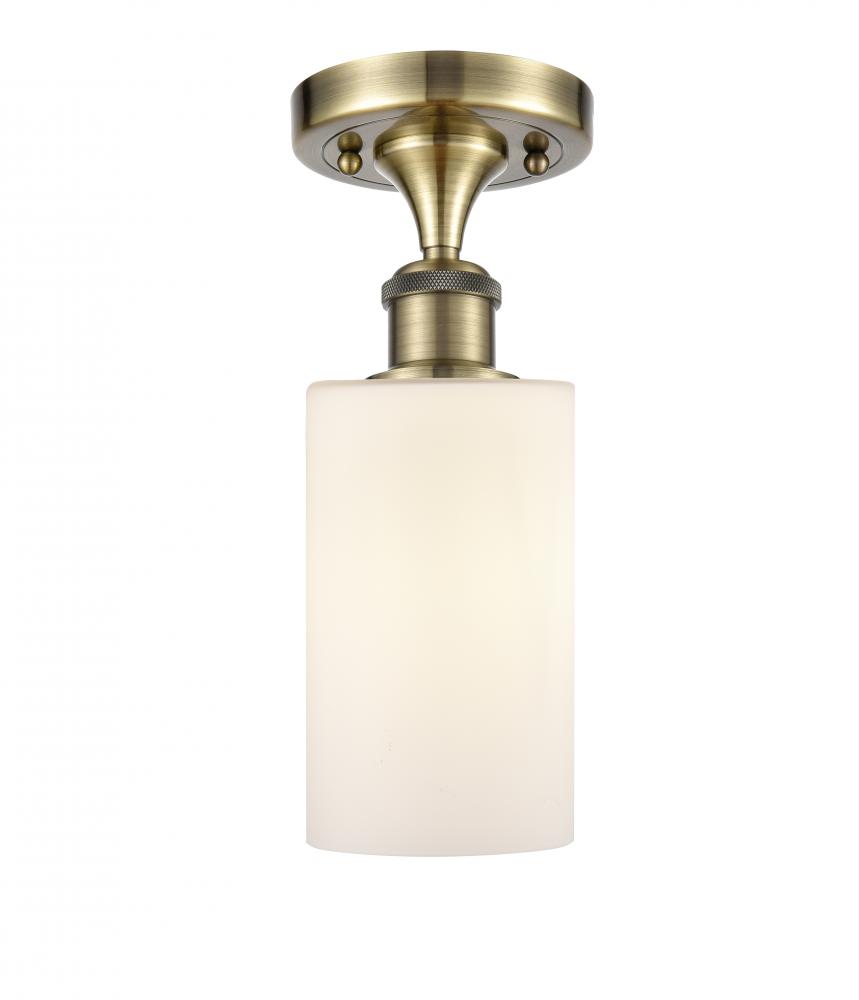 Clymer - 1 Light - 4 inch - Antique Brass - Semi-Flush Mount