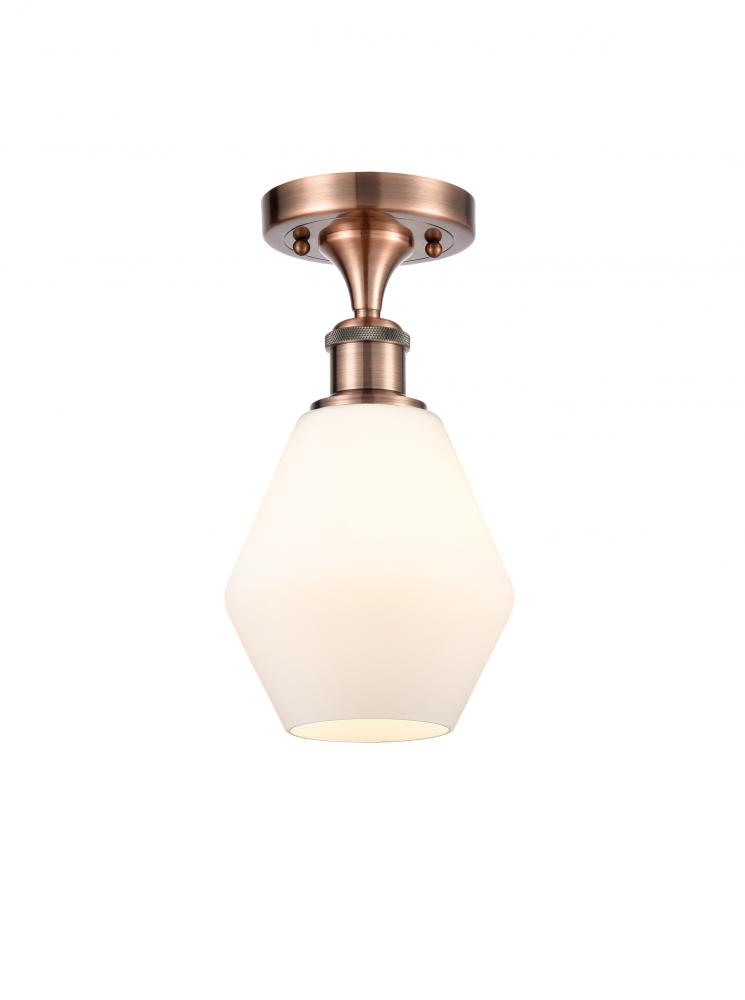 Cindyrella - 1 Light - 6 inch - Antique Copper - Semi-Flush Mount