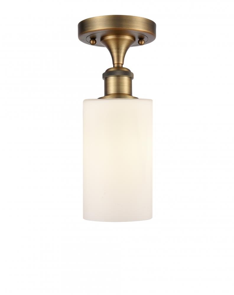 Clymer - 1 Light - 4 inch - Brushed Brass - Semi-Flush Mount