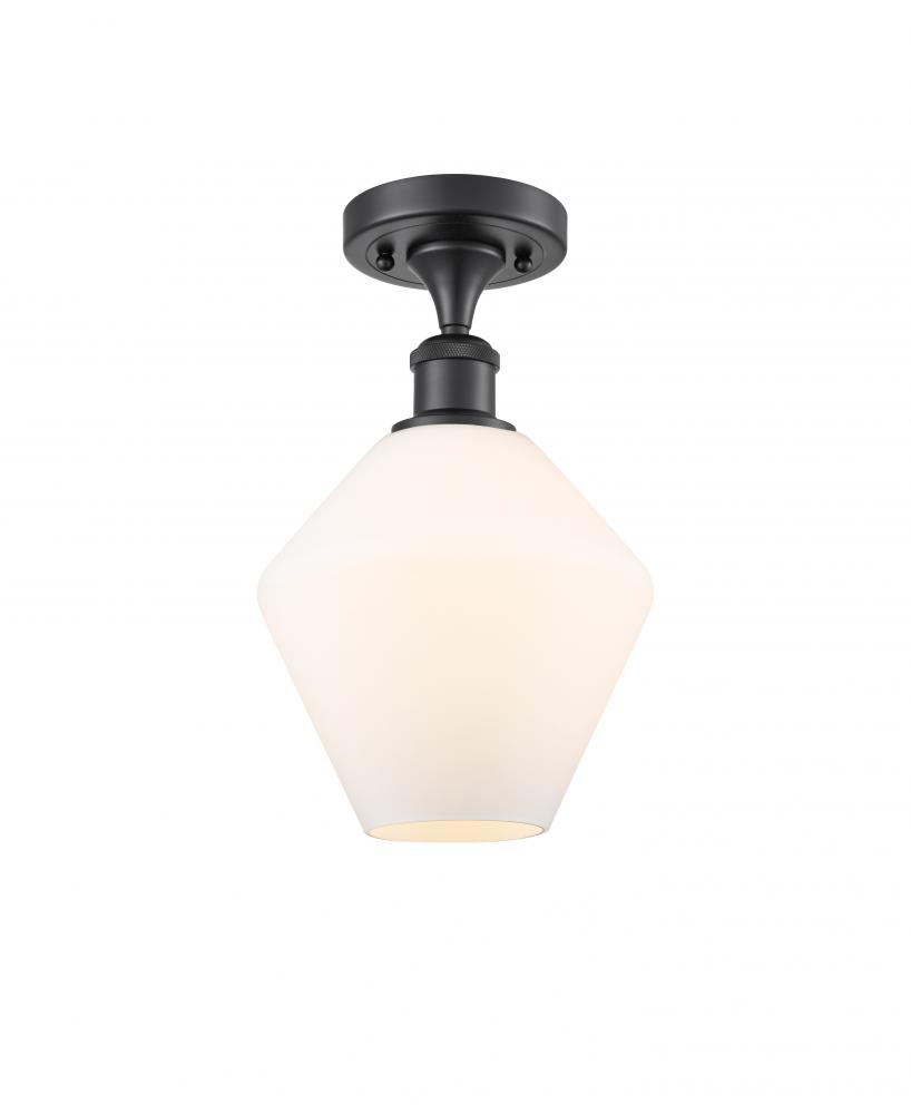 Cindyrella - 1 Light - 8 inch - Matte Black - Semi-Flush Mount