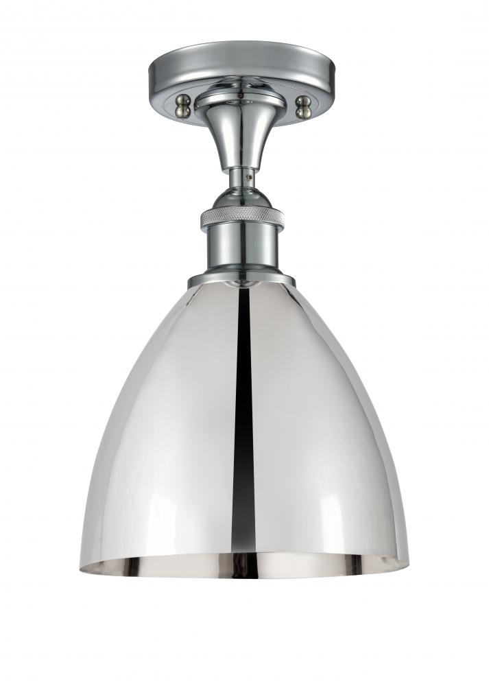 Bristol - 1 Light - 8 inch - Polished Chrome - Semi-Flush Mount