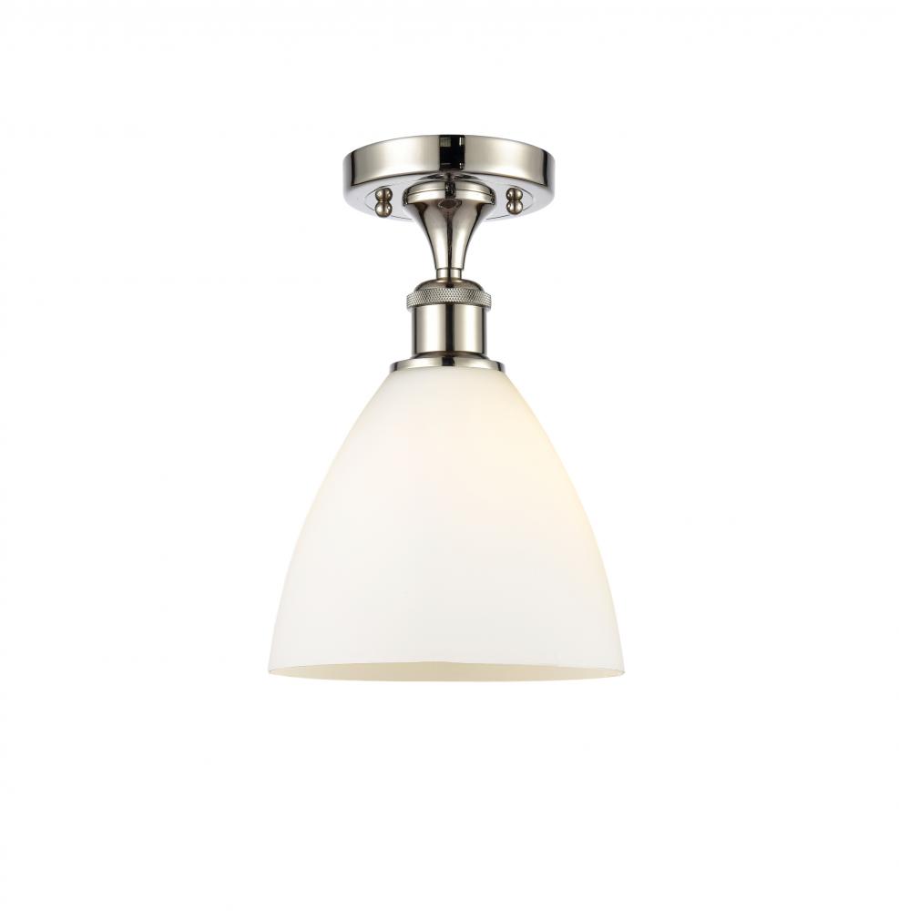 Bristol - 1 Light - 8 inch - Polished Nickel - Semi-Flush Mount