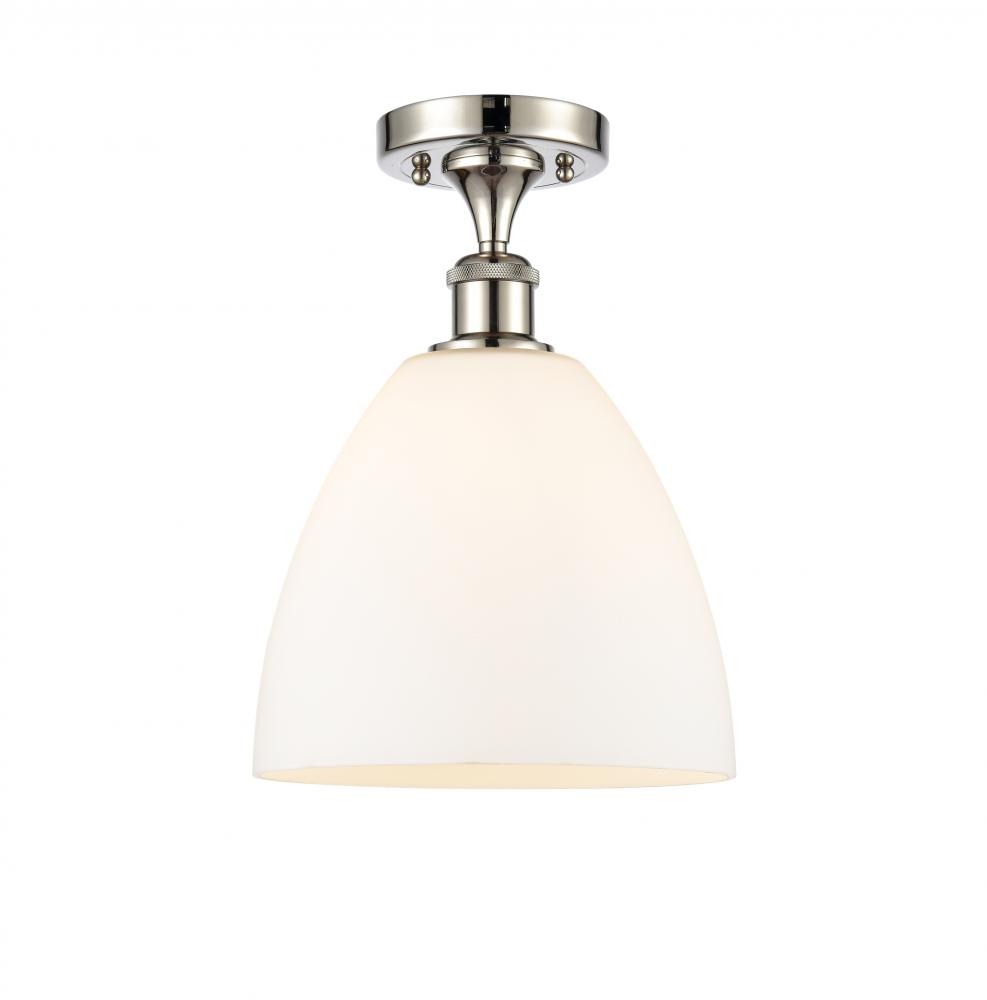 Bristol - 1 Light - 9 inch - Polished Nickel - Semi-Flush Mount