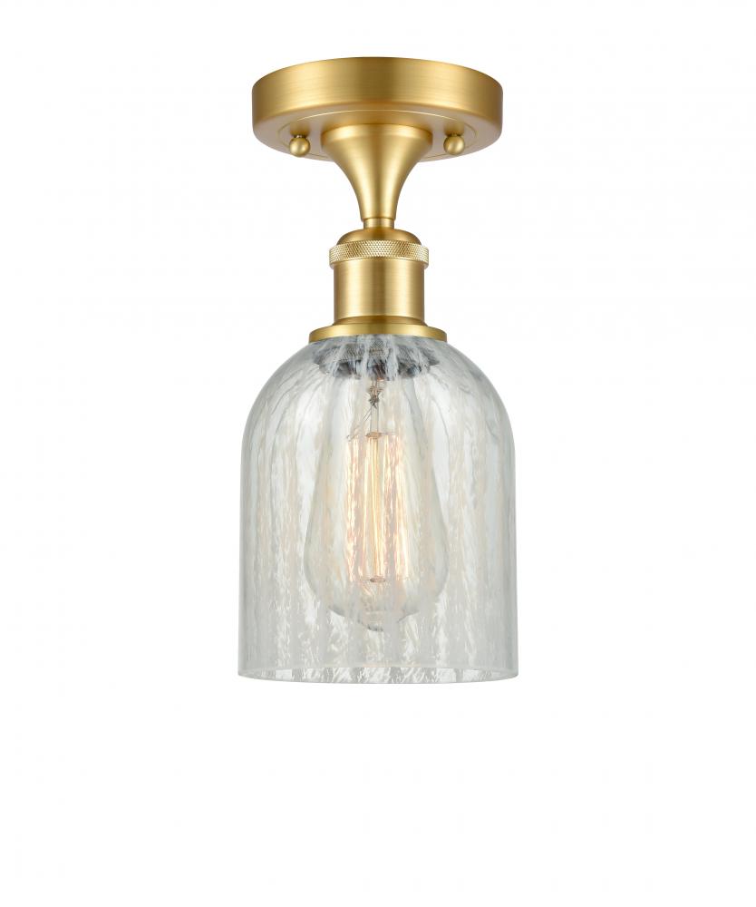 Caledonia - 1 Light - 5 inch - Satin Gold - Semi-Flush Mount