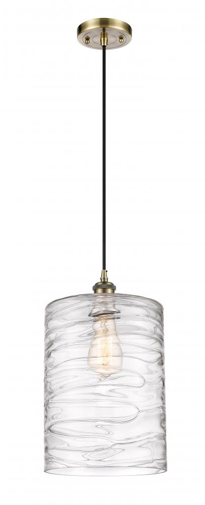 Cobbleskill - 1 Light - 9 inch - Antique Brass - Cord hung - Mini Pendant