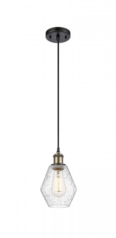 Cindyrella - 1 Light - 6 inch - Black Antique Brass - Cord hung - Mini Pendant