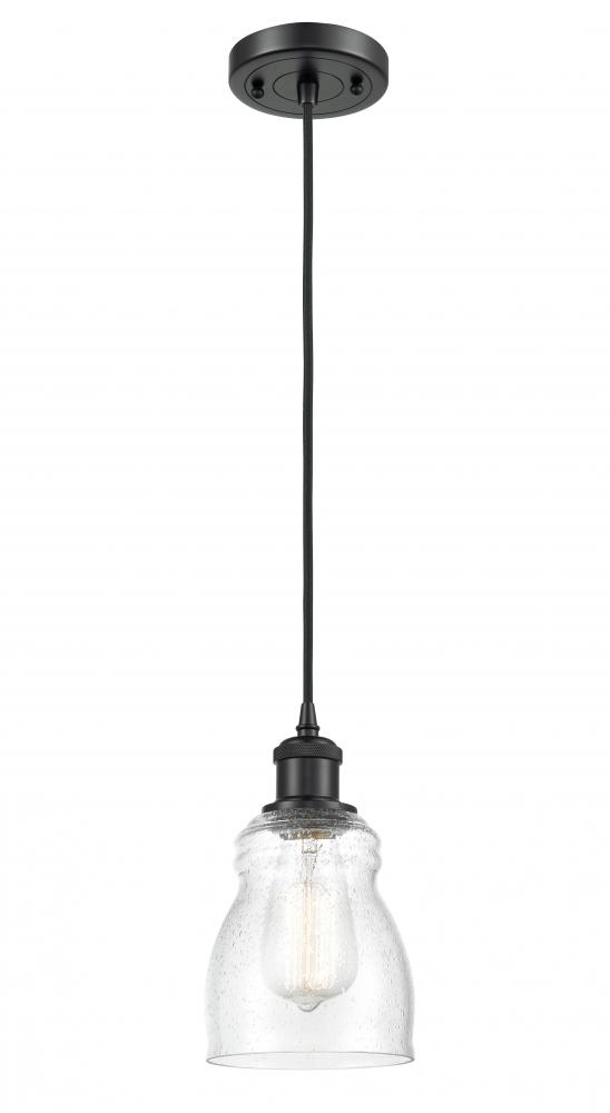 Ellery - 1 Light - 5 inch - Matte Black - Cord hung - Mini Pendant