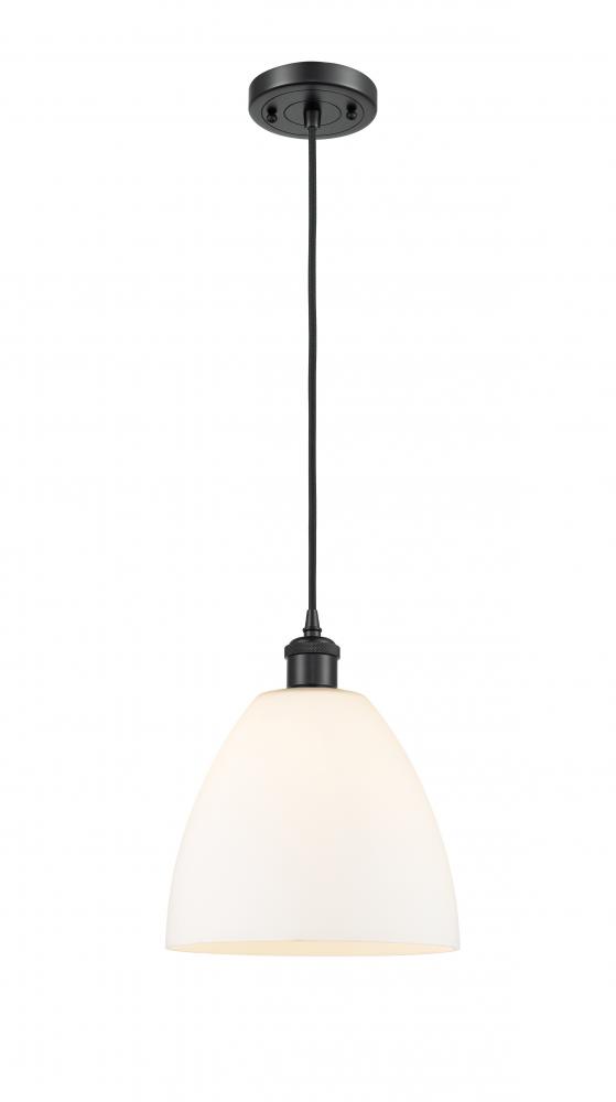 Bristol - 1 Light - 9 inch - Matte Black - Cord hung - Mini Pendant