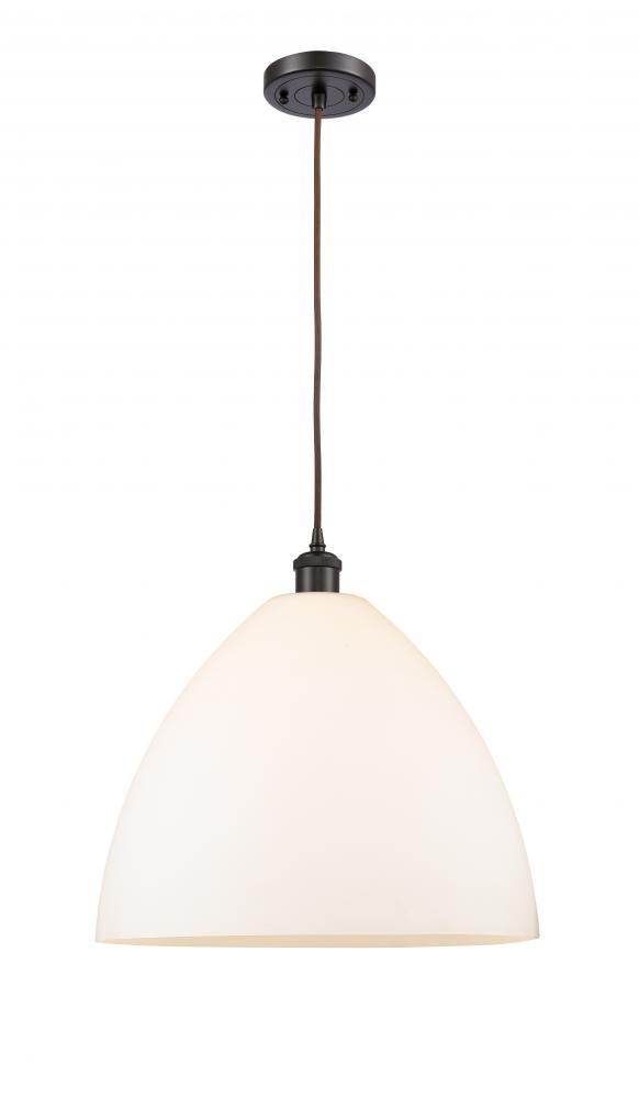 Bristol - 1 Light - 16 inch - Oil Rubbed Bronze - Cord hung - Pendant