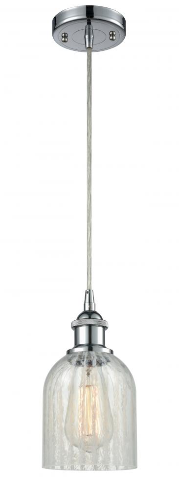 Caledonia - 1 Light - 5 inch - Polished Chrome - Cord hung - Mini Pendant