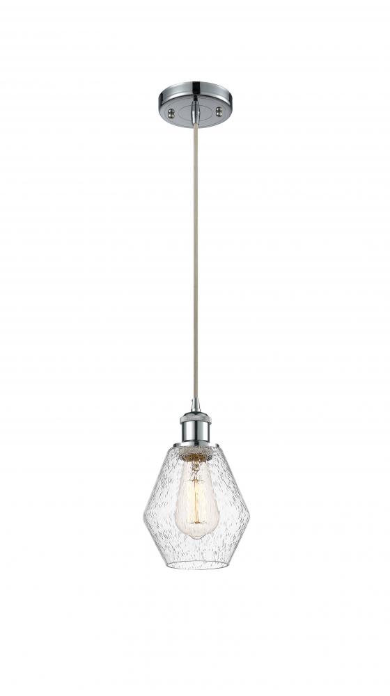 Cindyrella - 1 Light - 6 inch - Polished Chrome - Cord hung - Mini Pendant