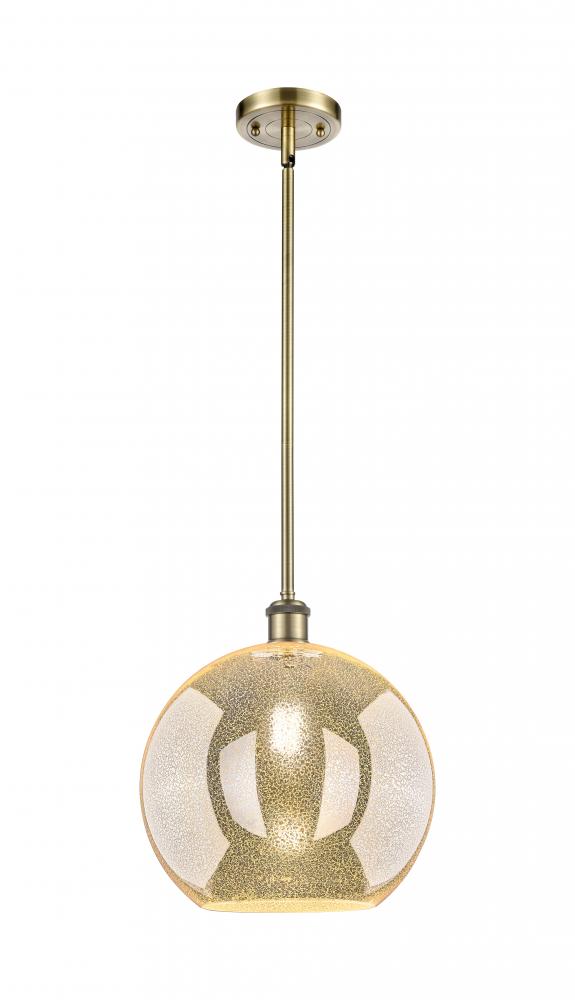 Athens - 1 Light - 12 inch - Antique Brass - Mini Pendant