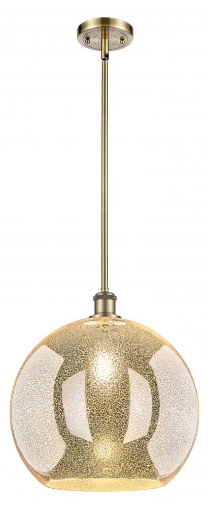 Athens - 1 Light - 14 inch - Antique Brass - Pendant