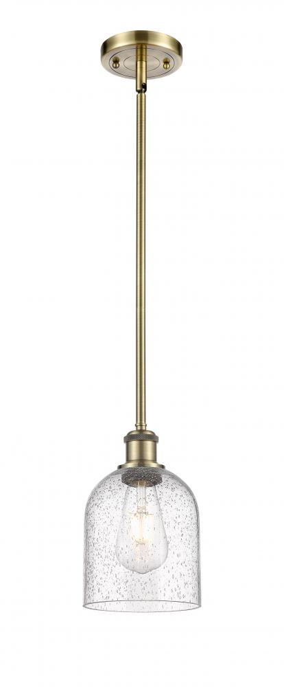 Bella - 1 Light - 6 inch - Antique Brass - Mini Pendant