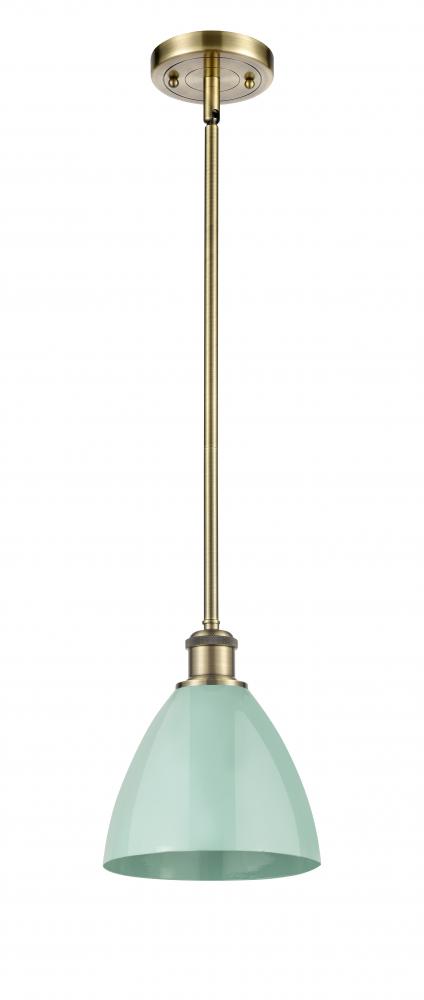 Plymouth - 1 Light - 8 inch - Antique Brass - Pendant