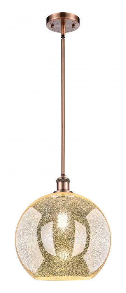 Athens - 1 Light - 12 inch - Antique Copper - Mini Pendant