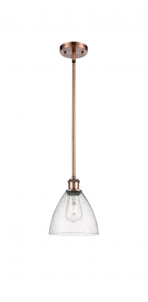 Bristol - 1 Light - 8 inch - Antique Copper - Mini Pendant