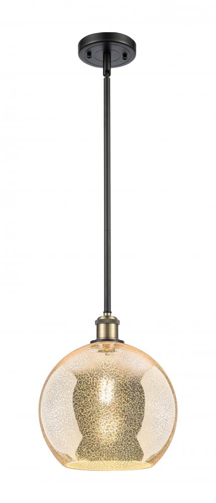 Athens - 1 Light - 10 inch - Black Antique Brass - Mini Pendant
