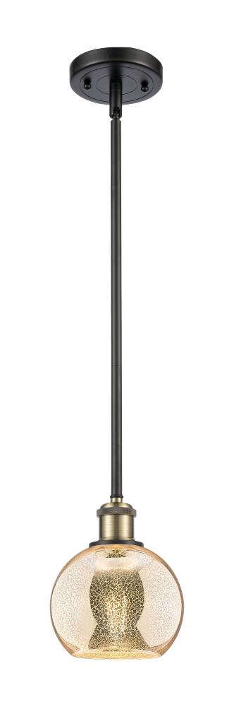Athens - 1 Light - 6 inch - Black Antique Brass - Mini Pendant