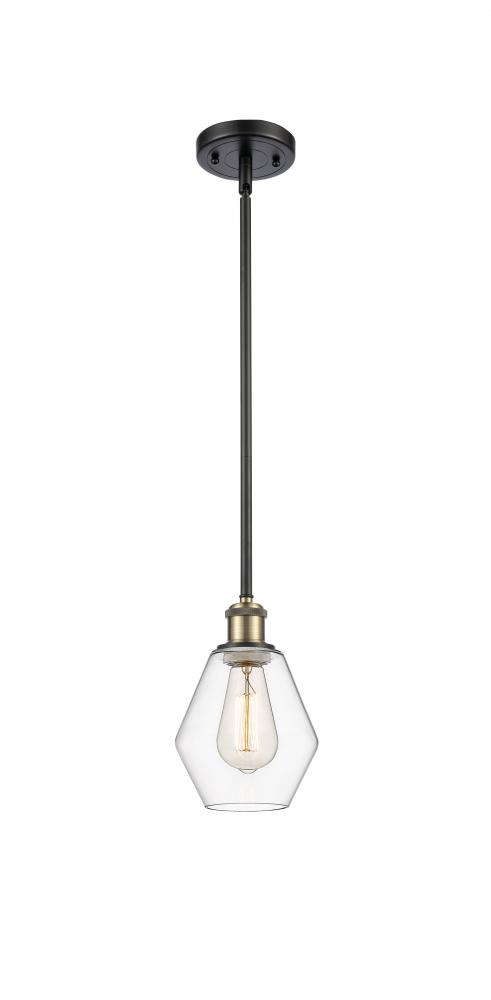 Cindyrella - 1 Light - 6 inch - Black Antique Brass - Mini Pendant